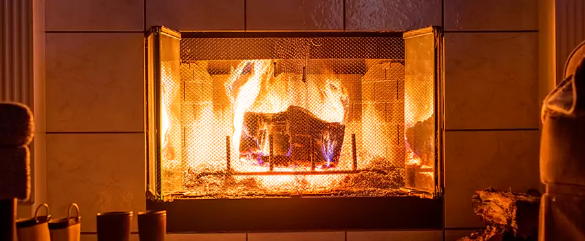 Mendota Hearth Landscape Fireplace Installation in Coon Rapids, Minnesota