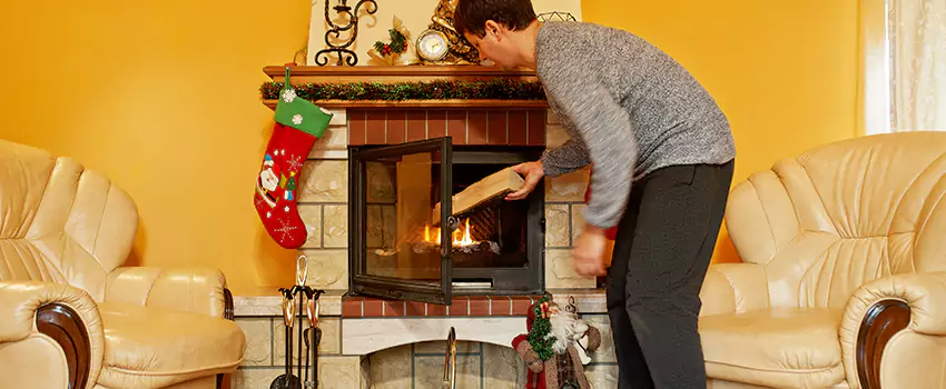 Rusted Metal Fireplace Restoration in Coon Rapids, Minnesota